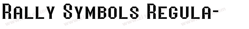 Rally Symbols Regula字体转换